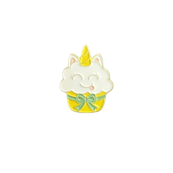 CUTE Cupcake Unicorn Enamel Pin - Picture 1 of 3